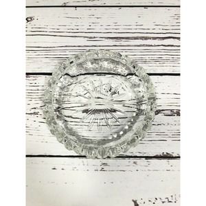 Crystal Cigarette 6" Ashtray Made In France